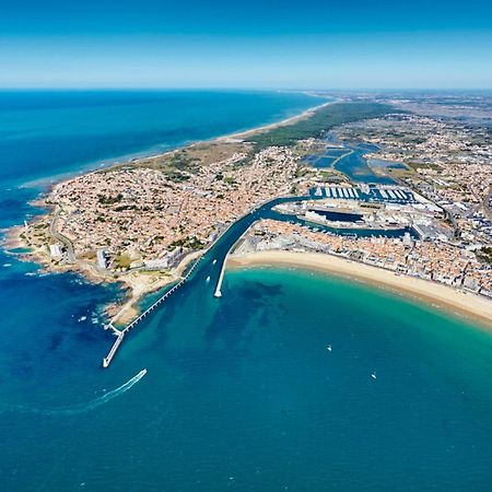 Appartement Moderne Au Centre-Ville, 150M Plage, Wifi, Confort Ideal Pour Familles - Fr-1-92-876 莱萨布勒-多洛讷 外观 照片